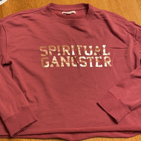 Spiritual Gangster Varsity Mazzy Crop Sweatshirt - Picture 6 of 7